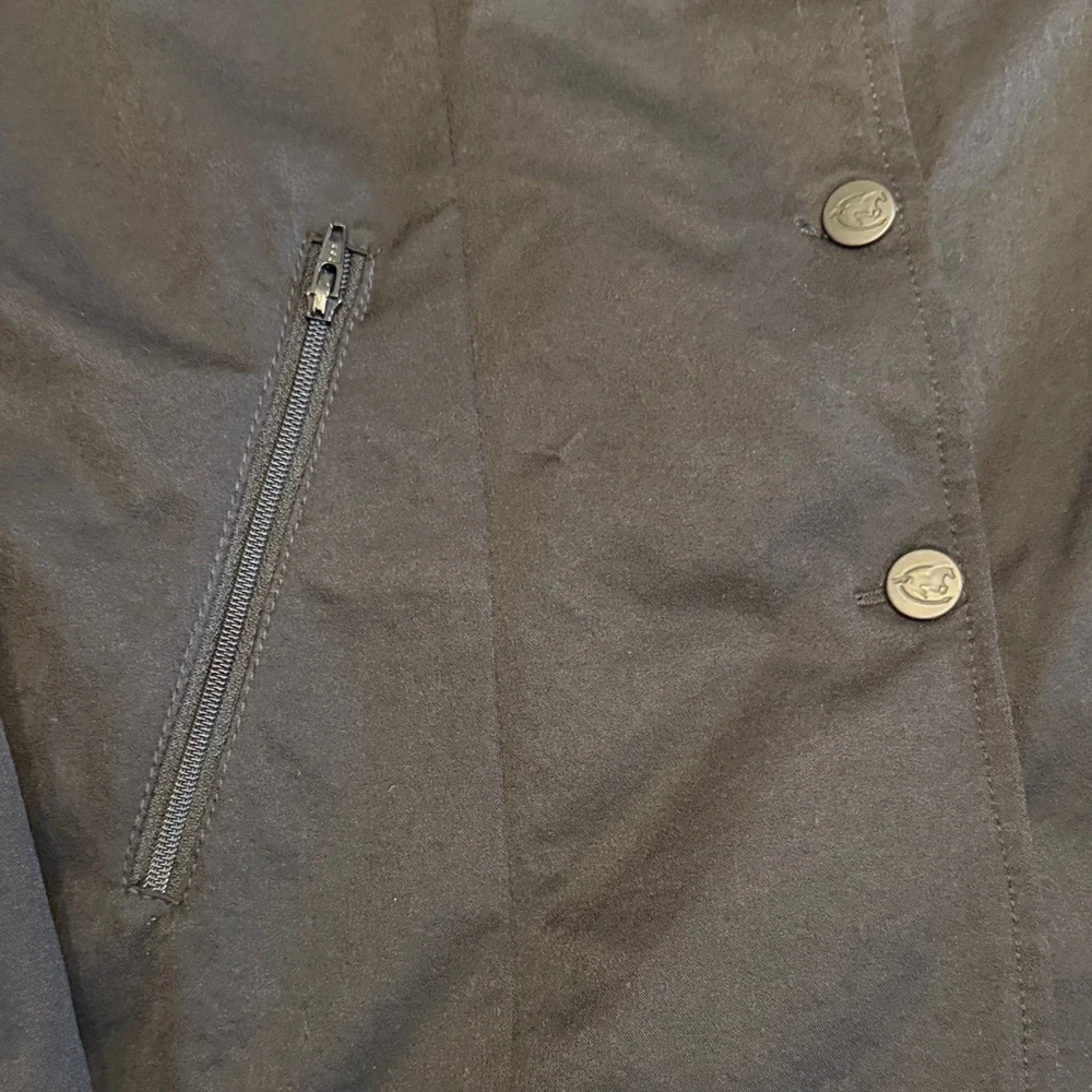 Smartpak Black Equestrian Jacket with zipper and 4 snap-button closure. - Picture 4 of 6